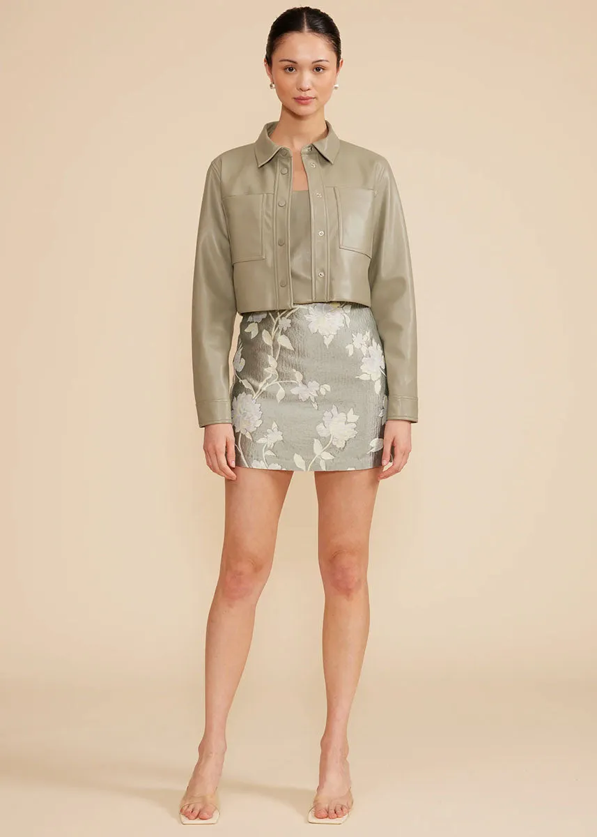 Abbott Cropped Jacket - Sage