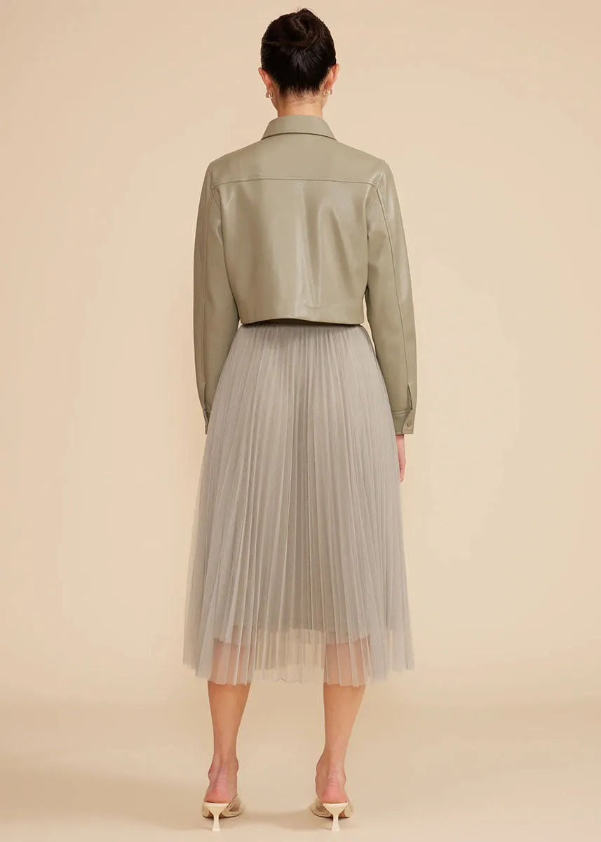 Abbott Cropped Jacket - Sage