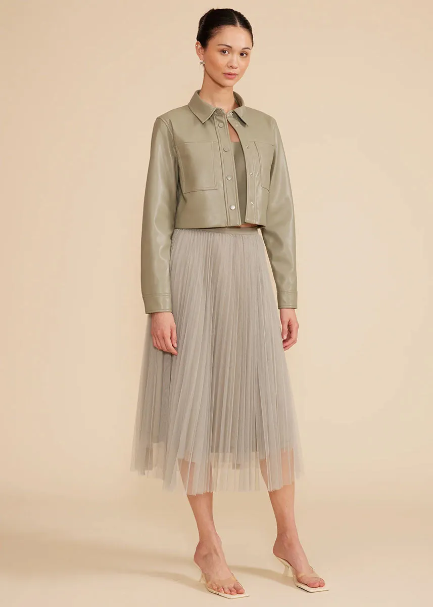 Abbott Cropped Jacket - Sage