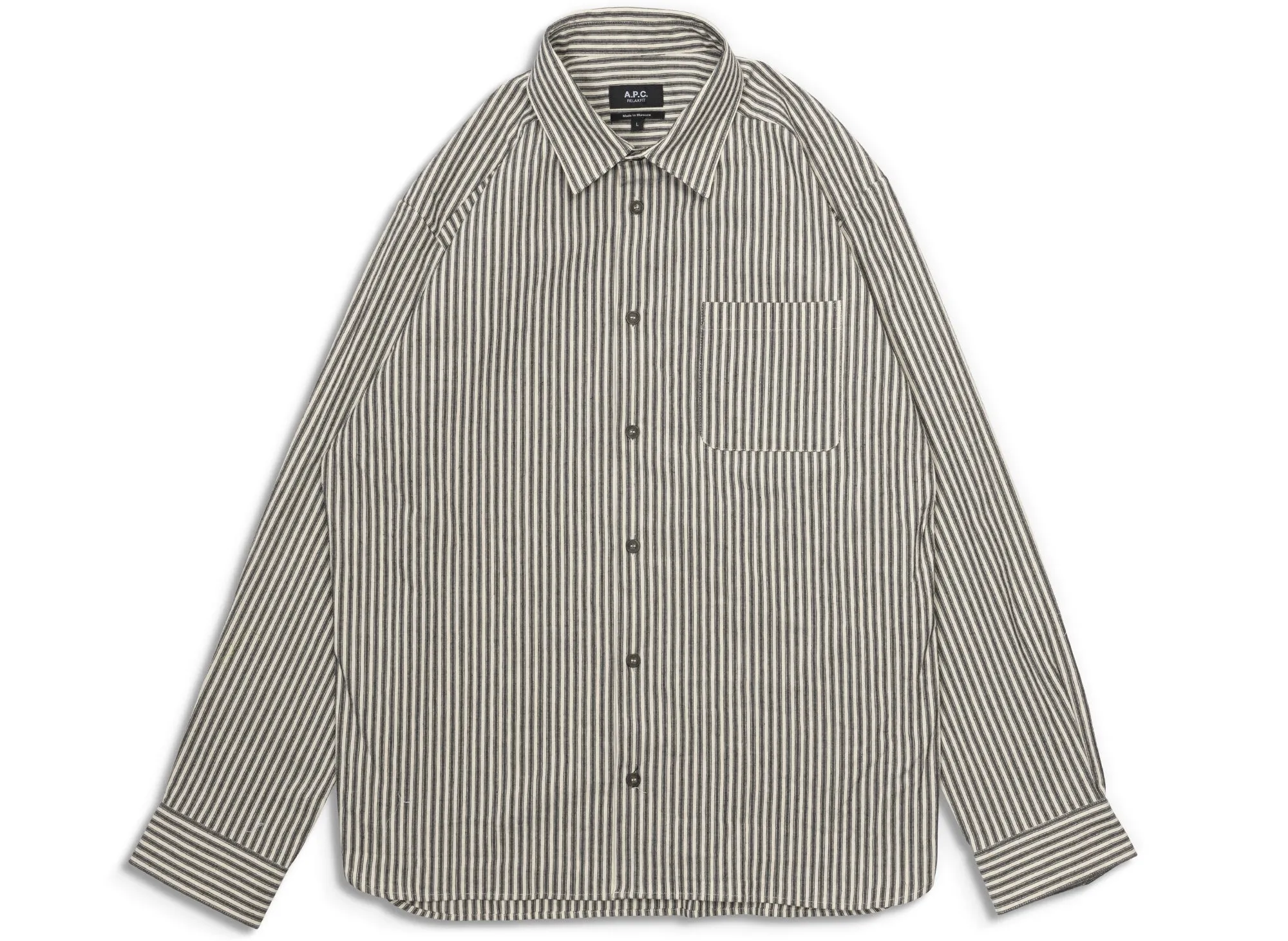 A.P.C. Malo Overshirt in Noir xld