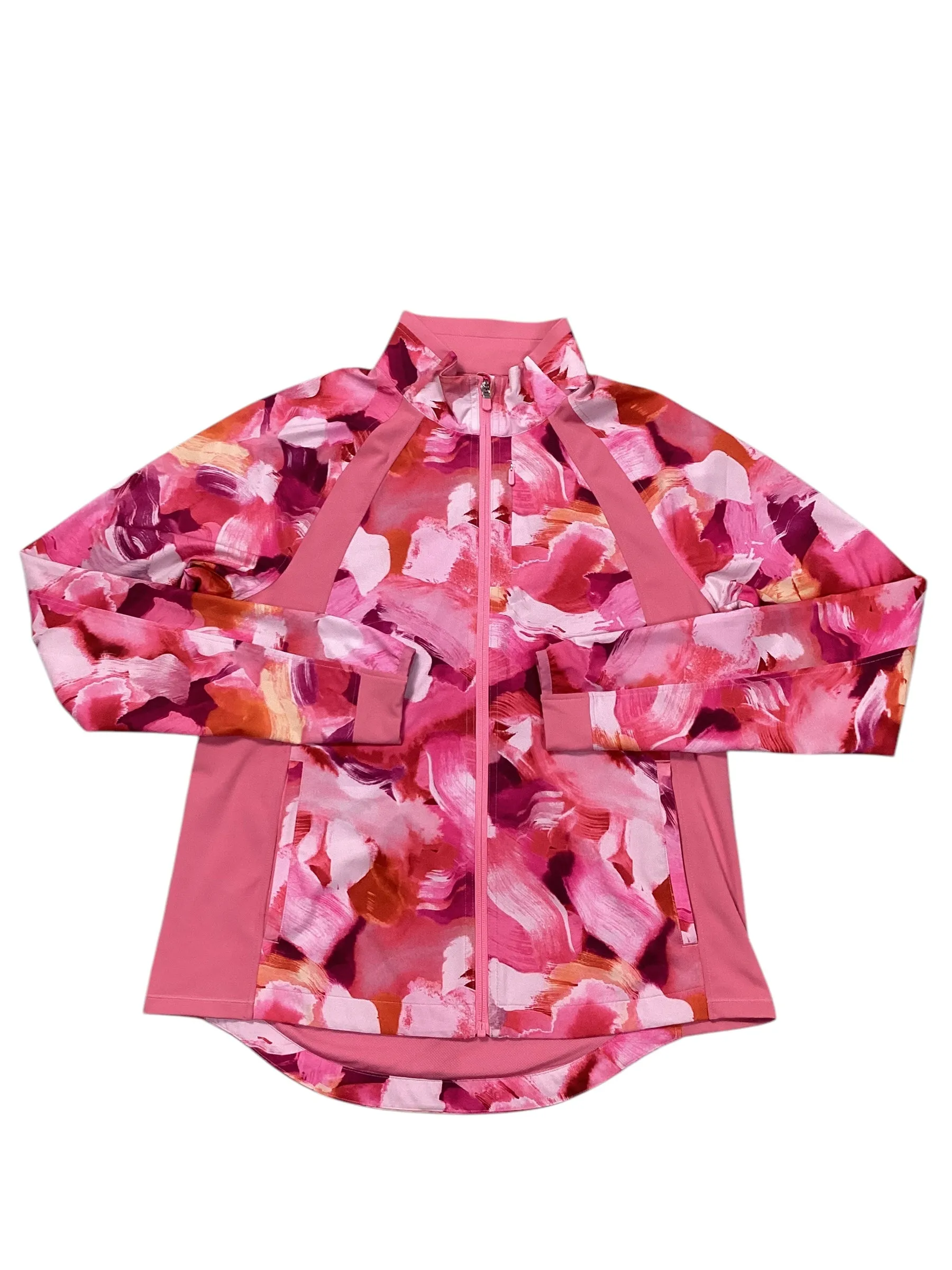 Athletic Jacket By Athleta In Pink, Size:M
