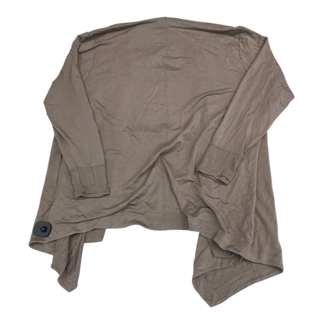 Athletic Jacket By Athleta In Taupe, Size:Xl