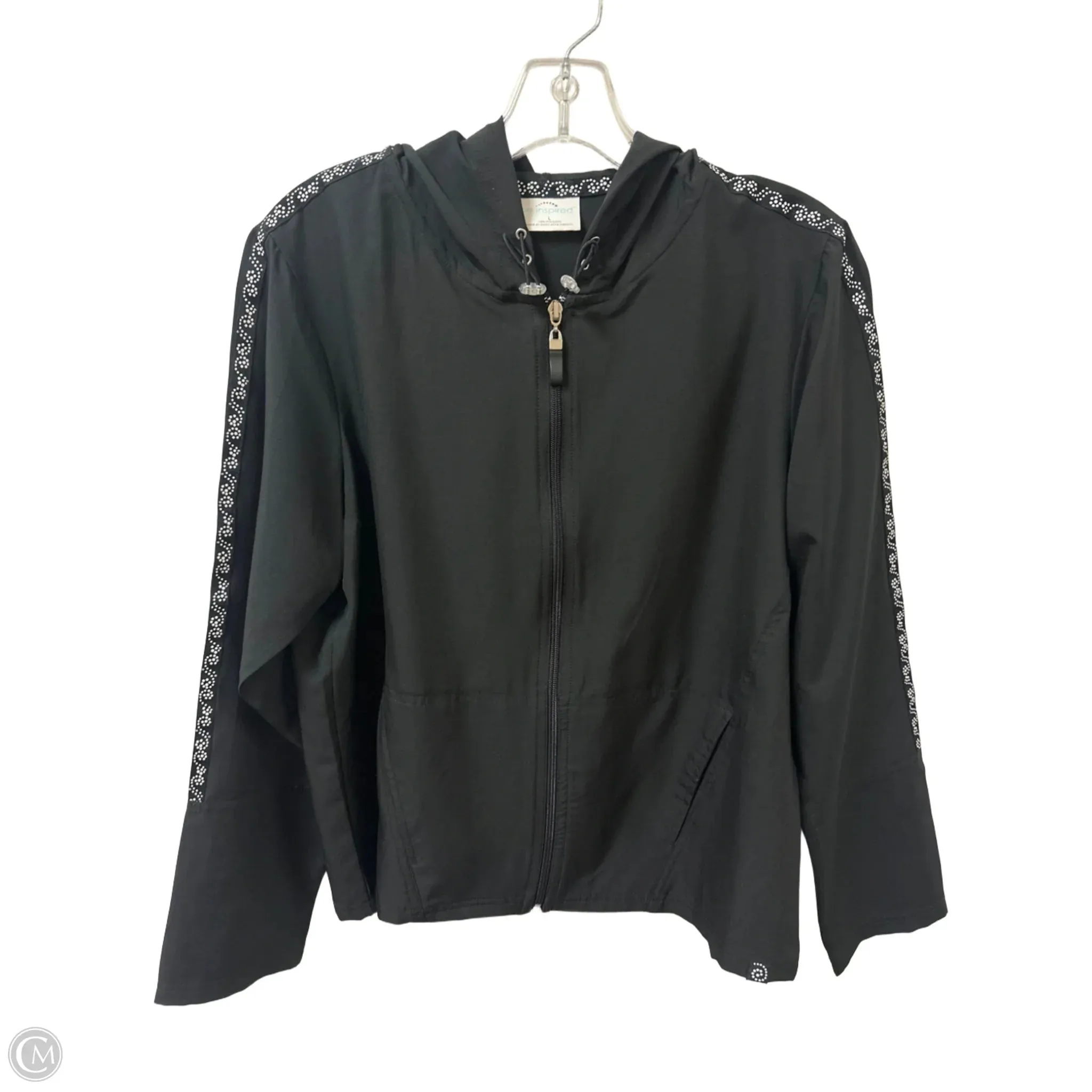 Athletic Jacket By Be Inspired In Black, Size: L