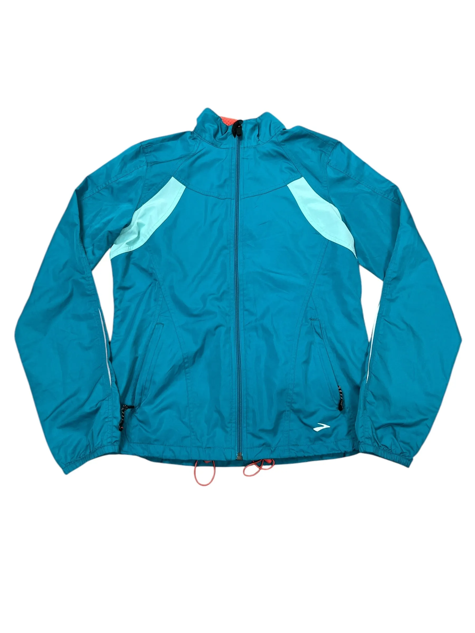 Athletic Jacket By Brooks In Blue, Size:S