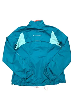 Athletic Jacket By Brooks In Blue, Size:S