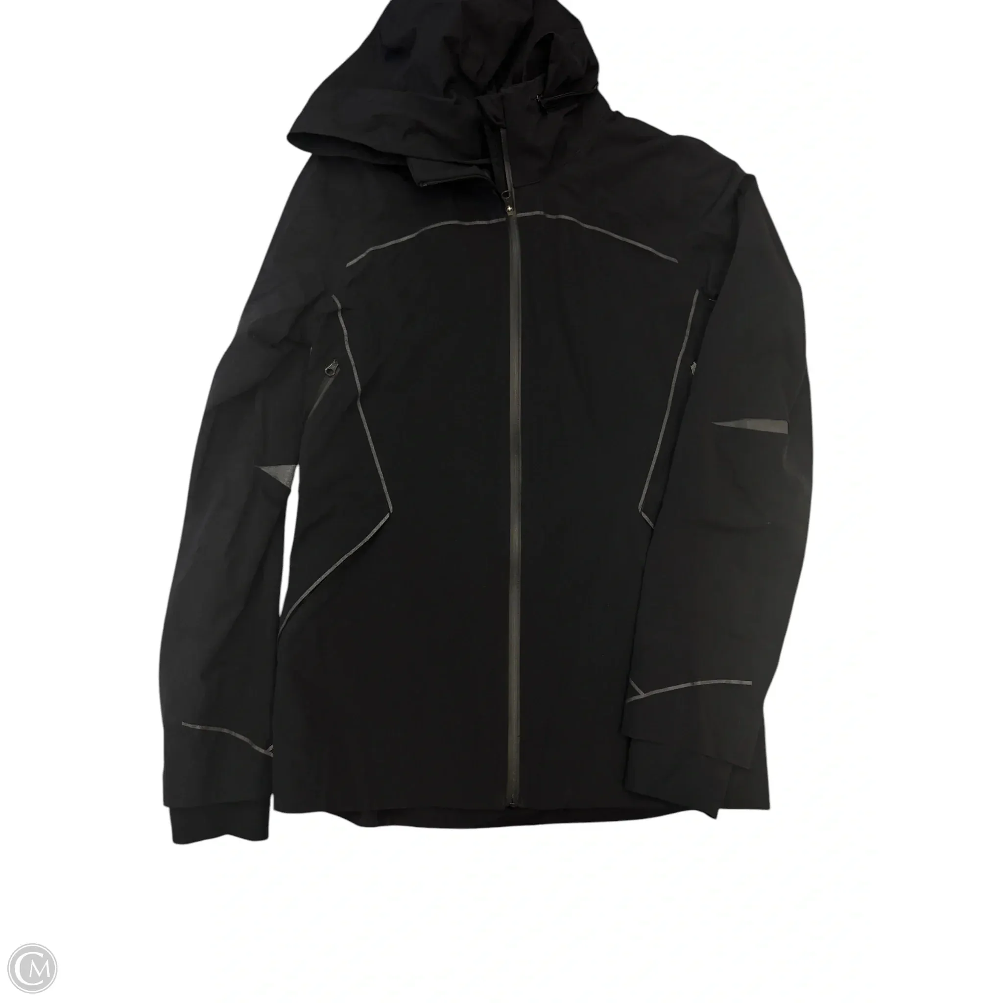 Athletic Jacket By Lululemon In Black, Size: M
