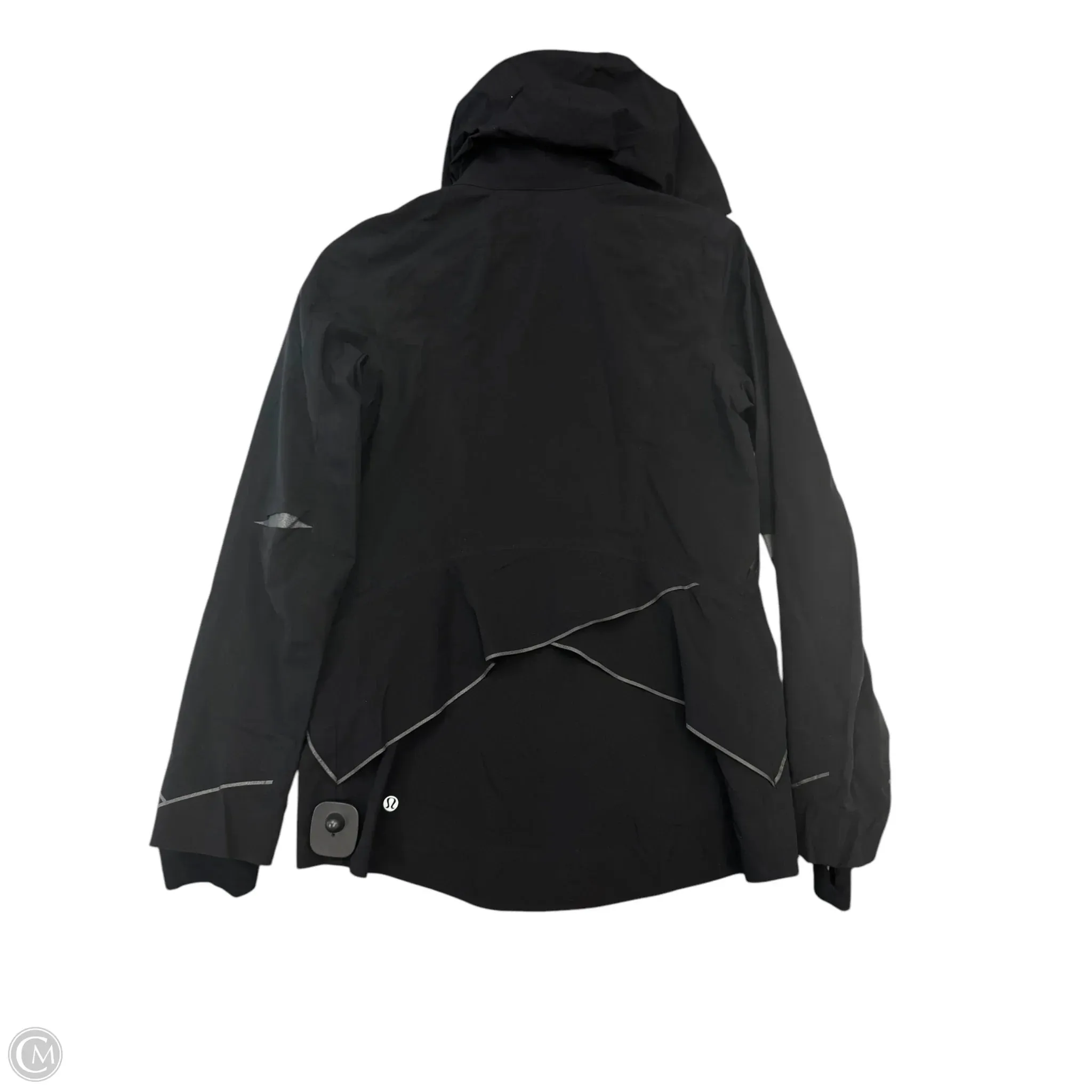 Athletic Jacket By Lululemon In Black, Size: M
