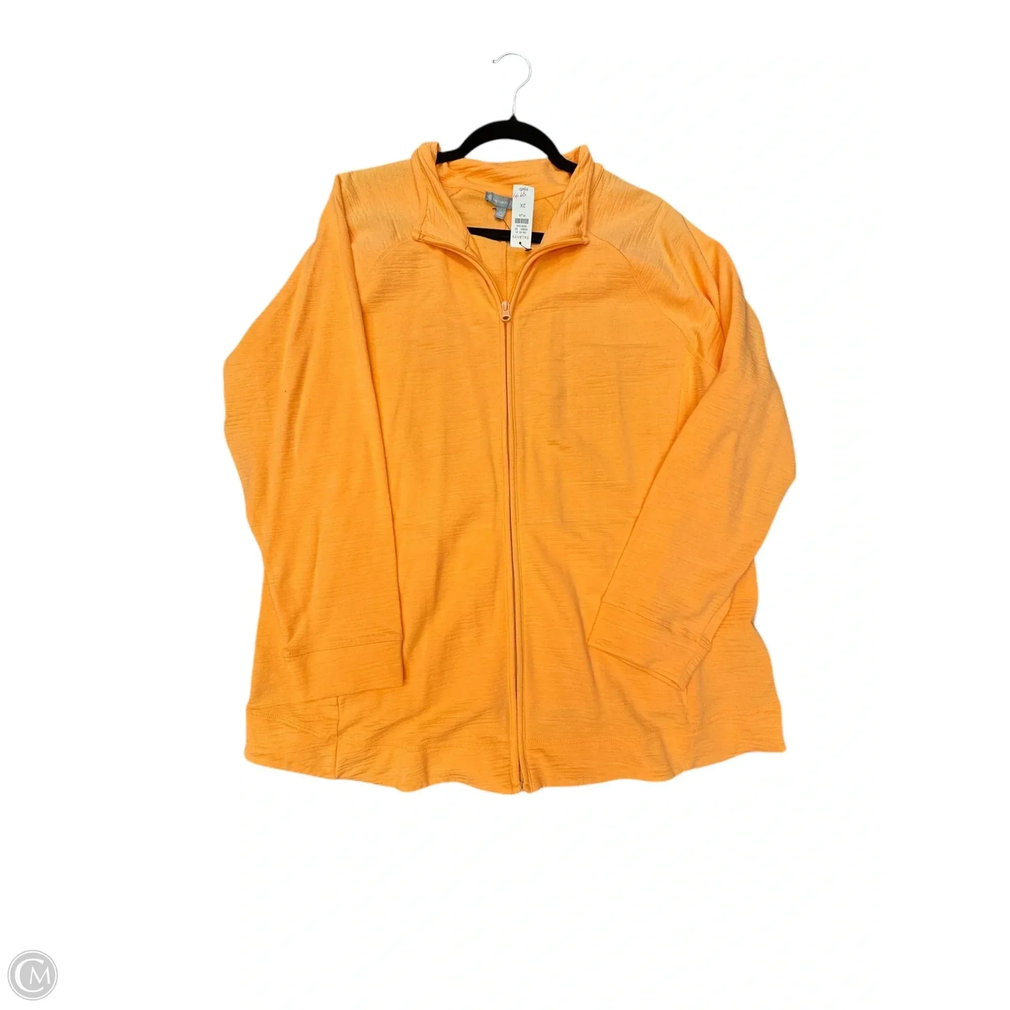 Athletic Jacket By Talbots In Orange, Size: 2x