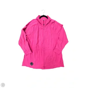 Athletic Jacket By Talbots In Pink, Size: 2x