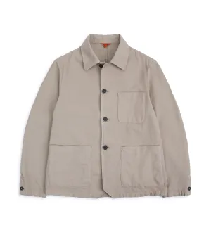 Barena Visal Arela Cotton Shirt Jacket: Beige