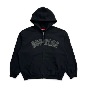 B.B Simons Zip Up Hooded Sweatshirt Black
