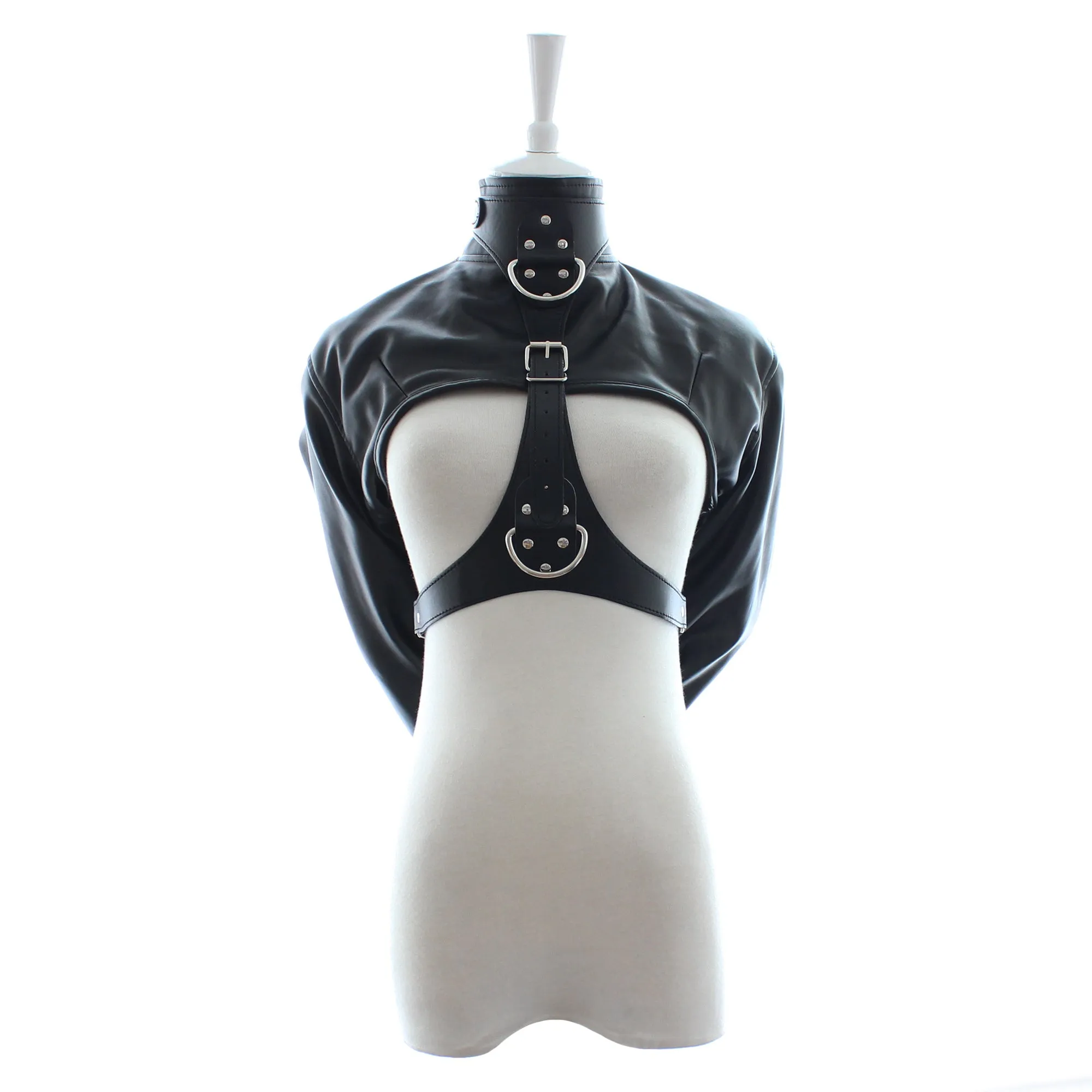 Behind Back Bondage Straight Jacket Coat ( 2 color options )