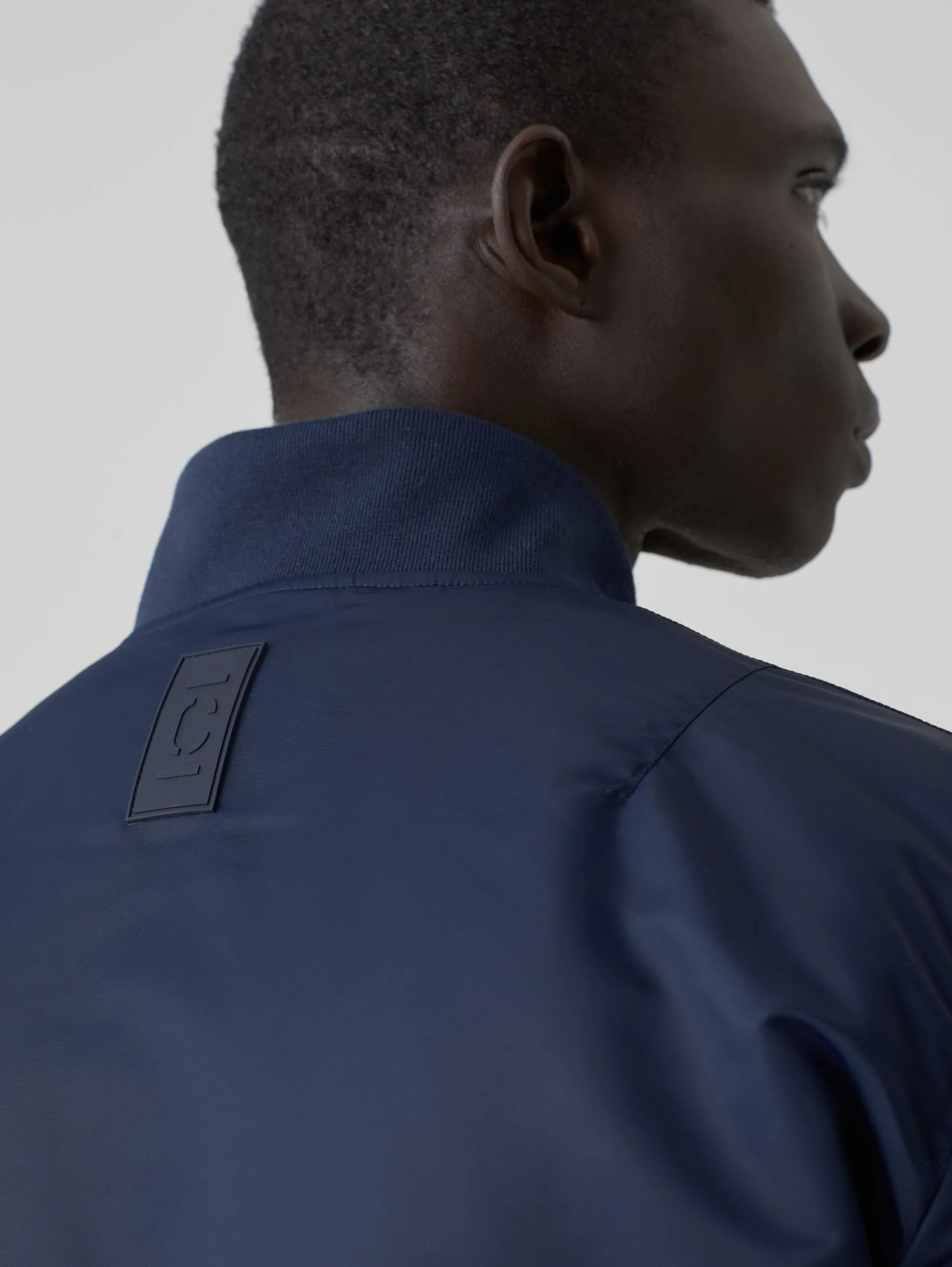 Blue Japanese Nylon Bomber