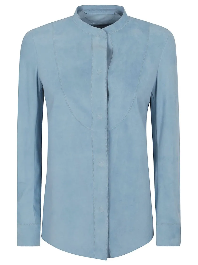 Blue Leather Jacket