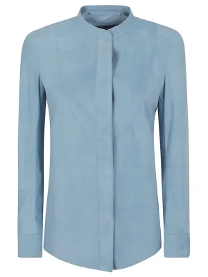 Blue Leather Jacket