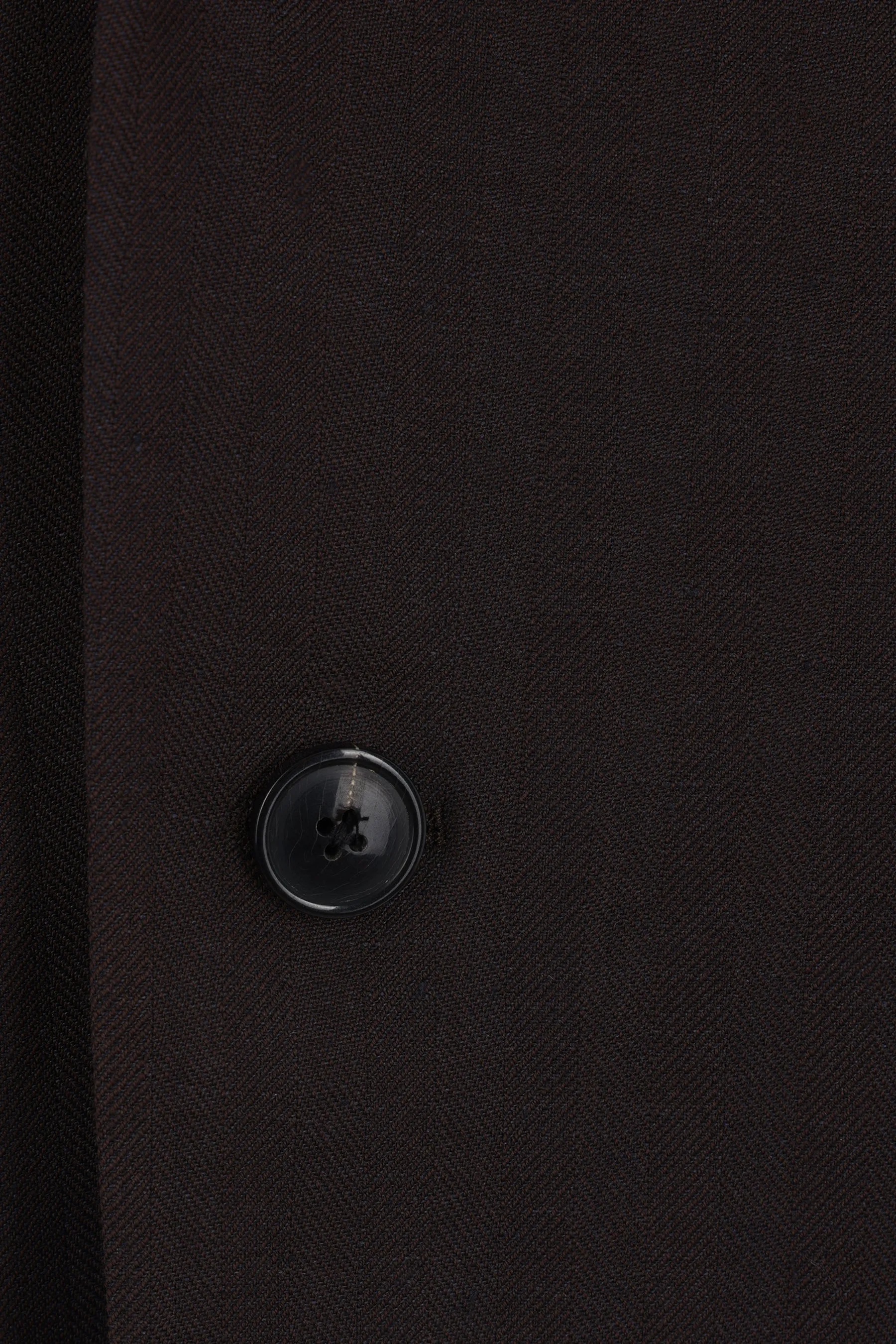 Blunt single-breasted jacket in linen and wool