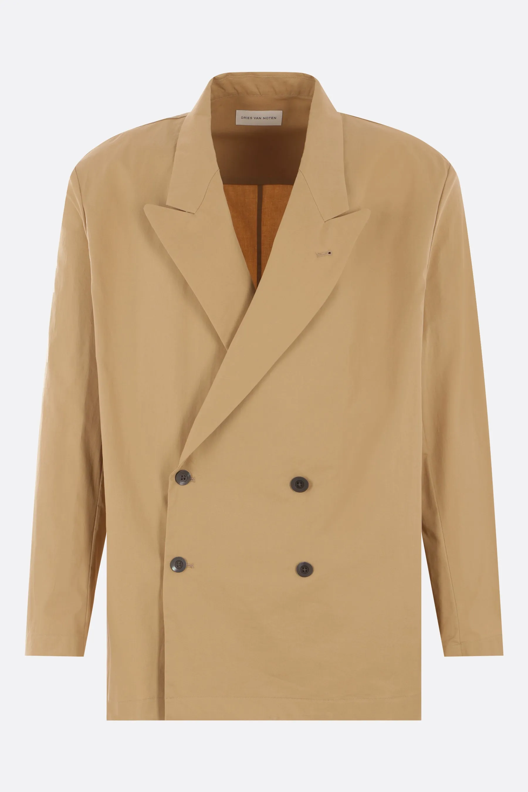 Caplans double-breasted jacket in cotton