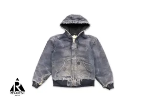 Carhartt Hooded Zip Up Jacket Faded Blue