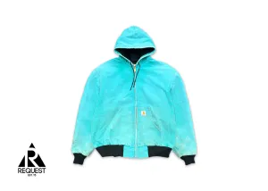 Carhartt Hooded Zip Up Jacket Teal