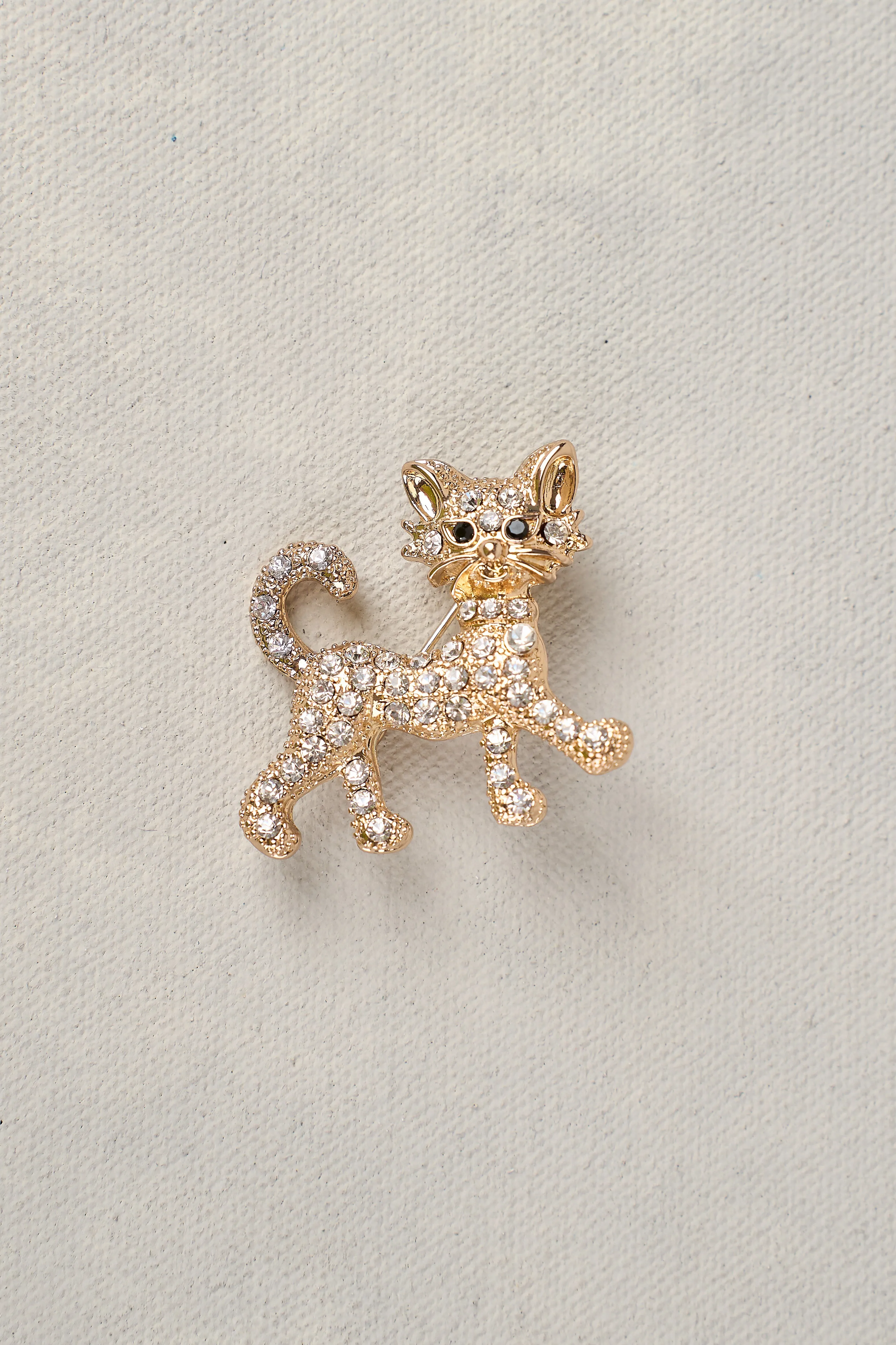 Cat Brooch - Gold