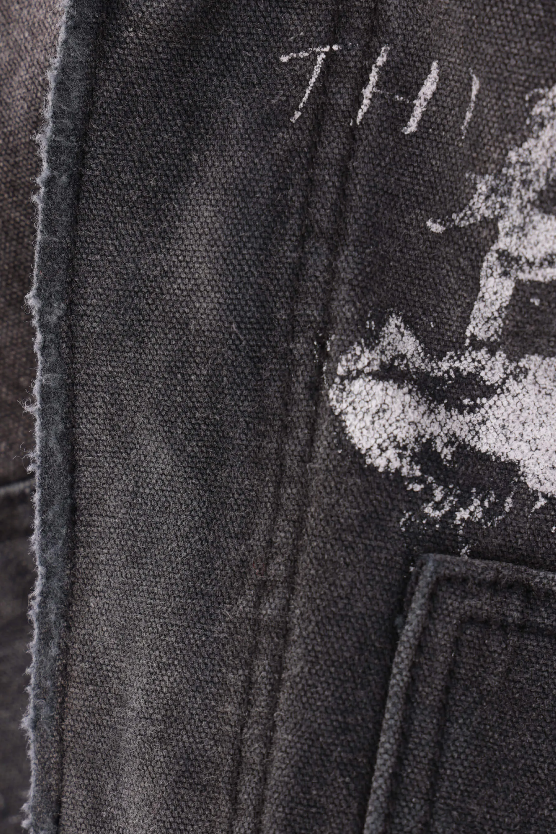 Chore distressed canvas padded jacket