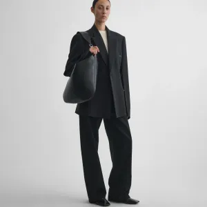 CINCHED HIP TAILORED JACKET | black sable