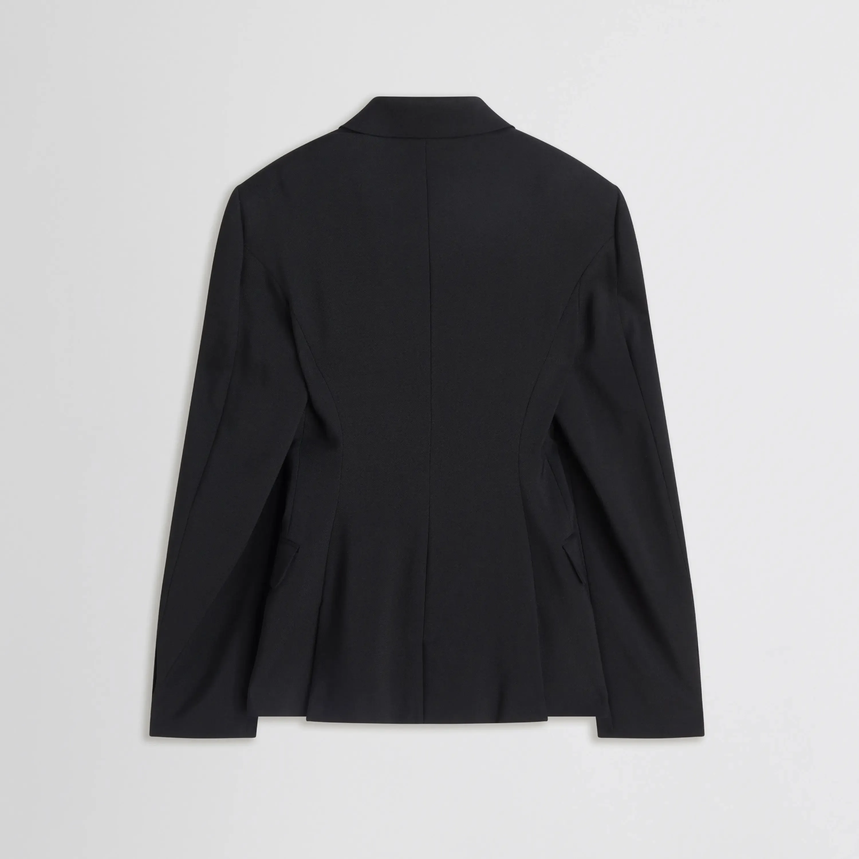 CINCHED HIP TAILORED JACKET | black sable