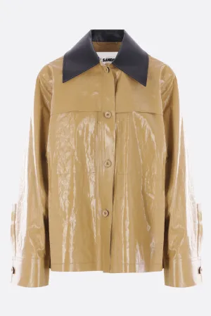 coated linen jacket