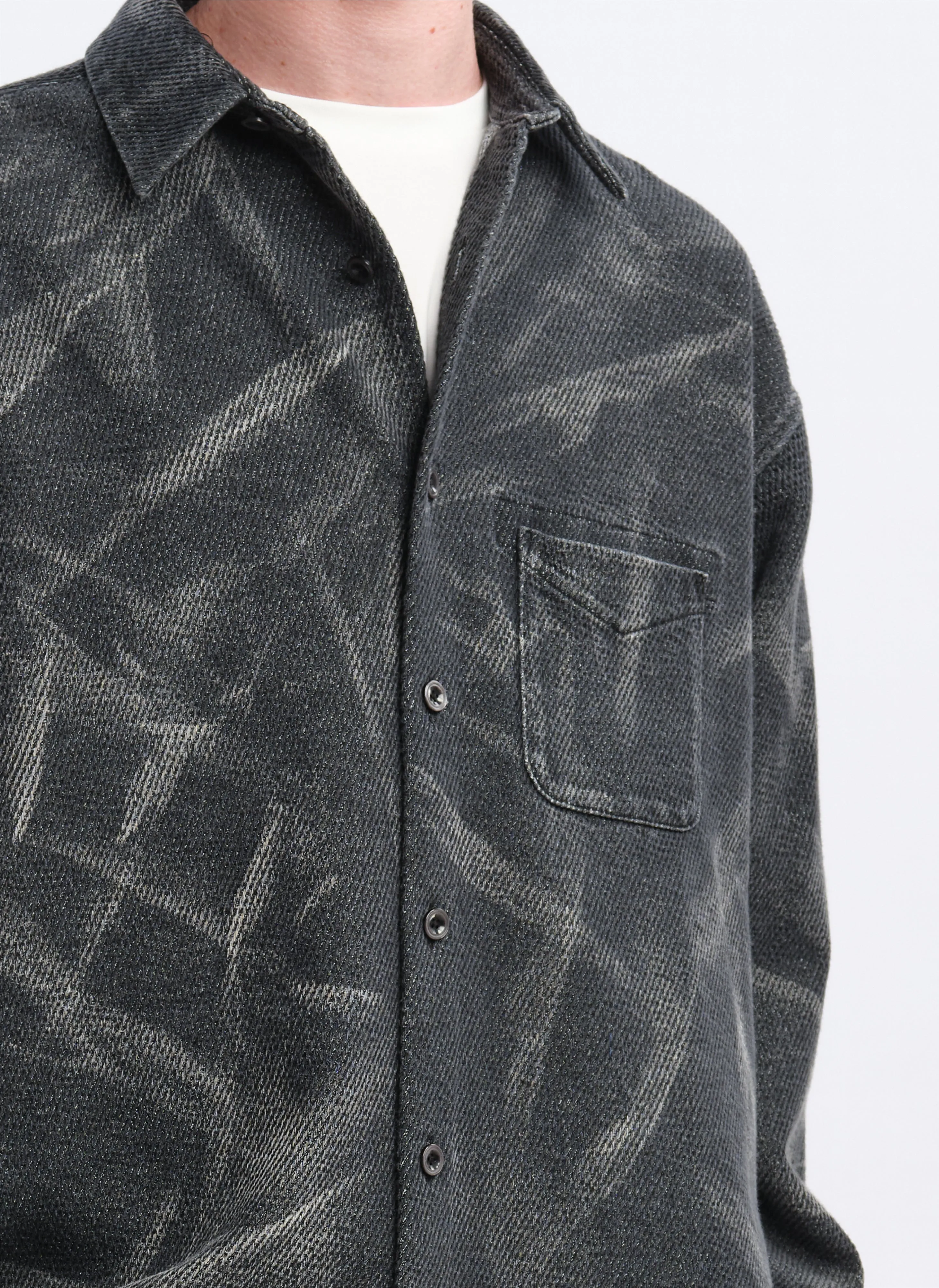 Cotton Polyester Jersey Shirt Jacket