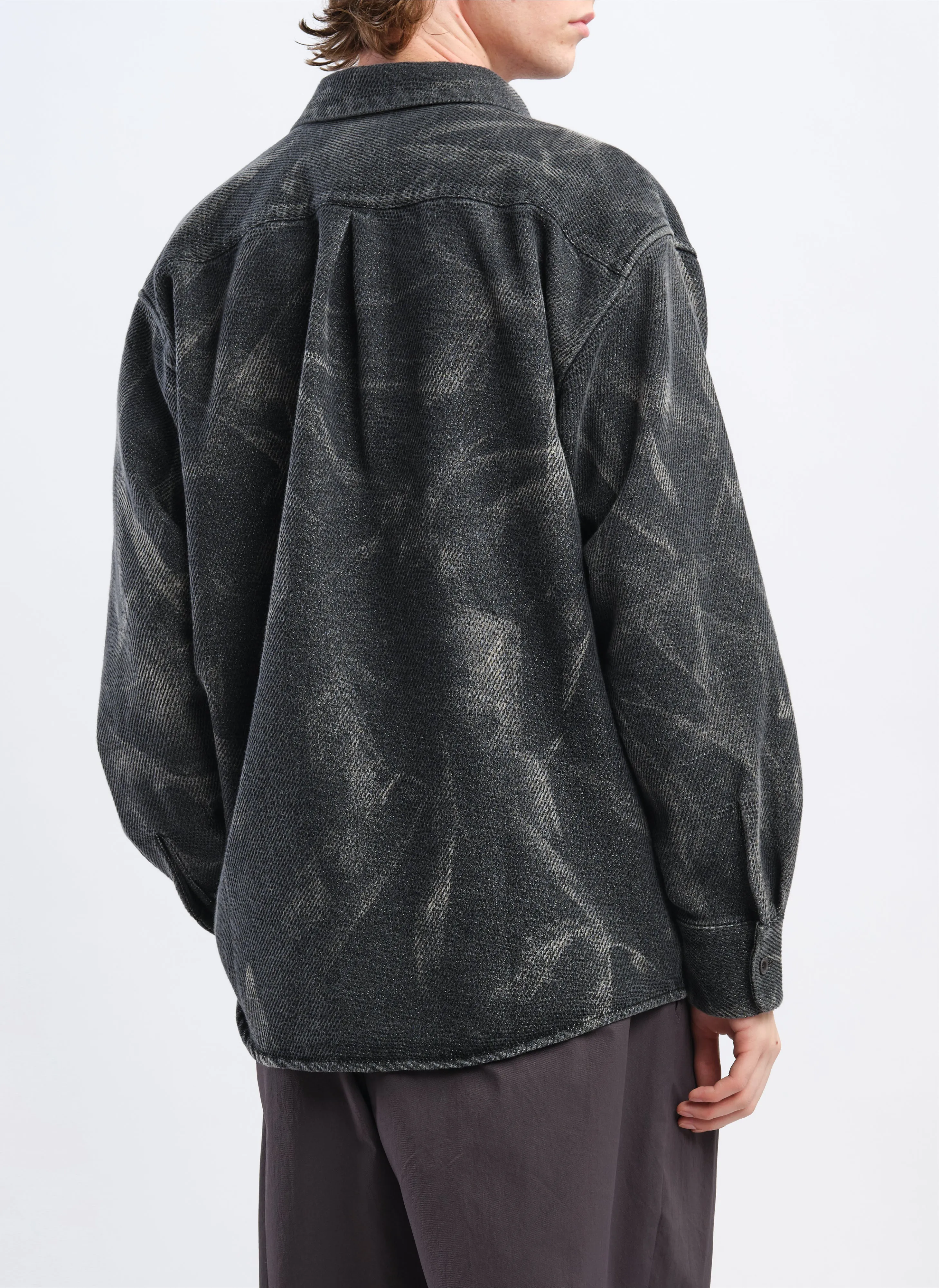 Cotton Polyester Jersey Shirt Jacket