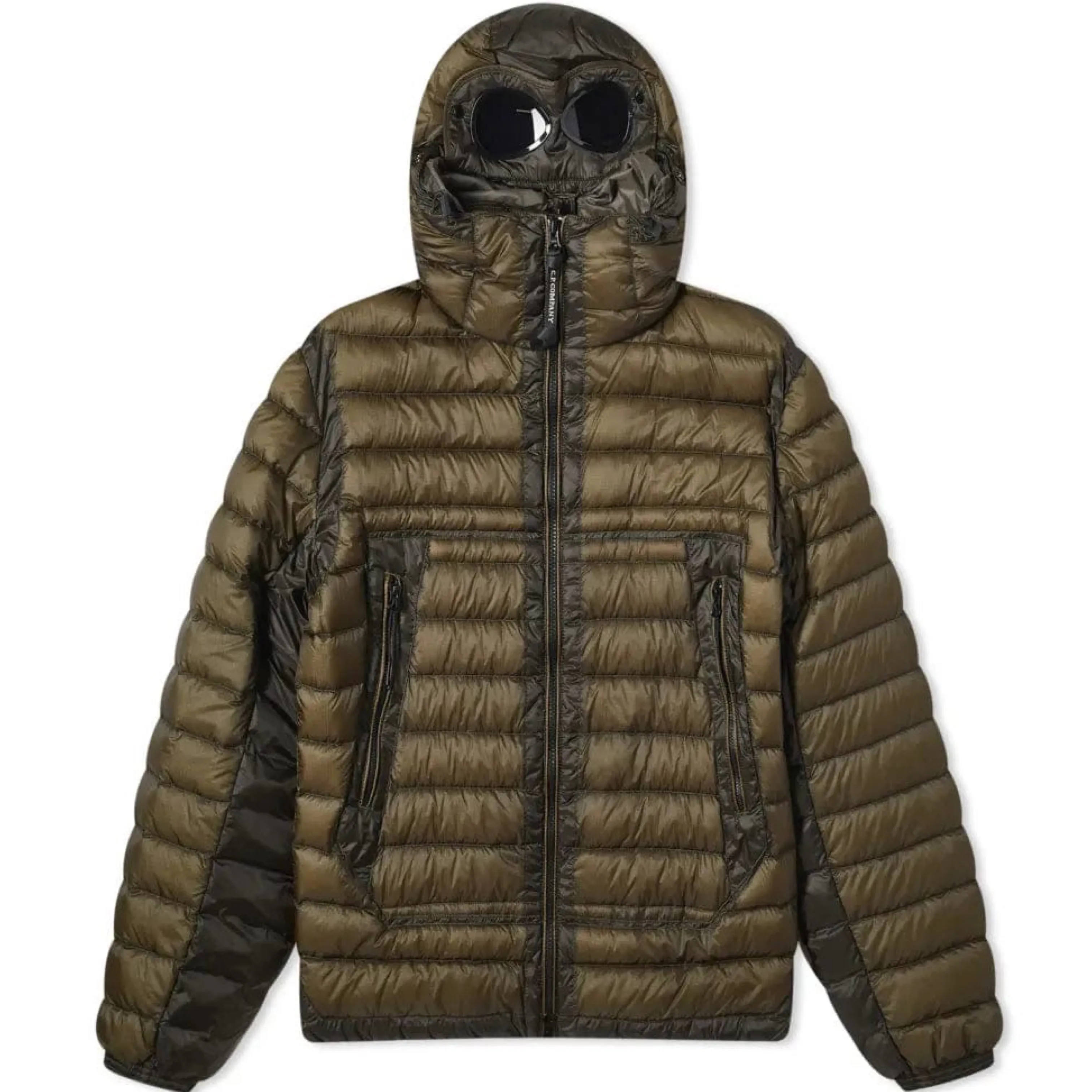 CP Company Dark Olive Goggle DD Shell Jacket