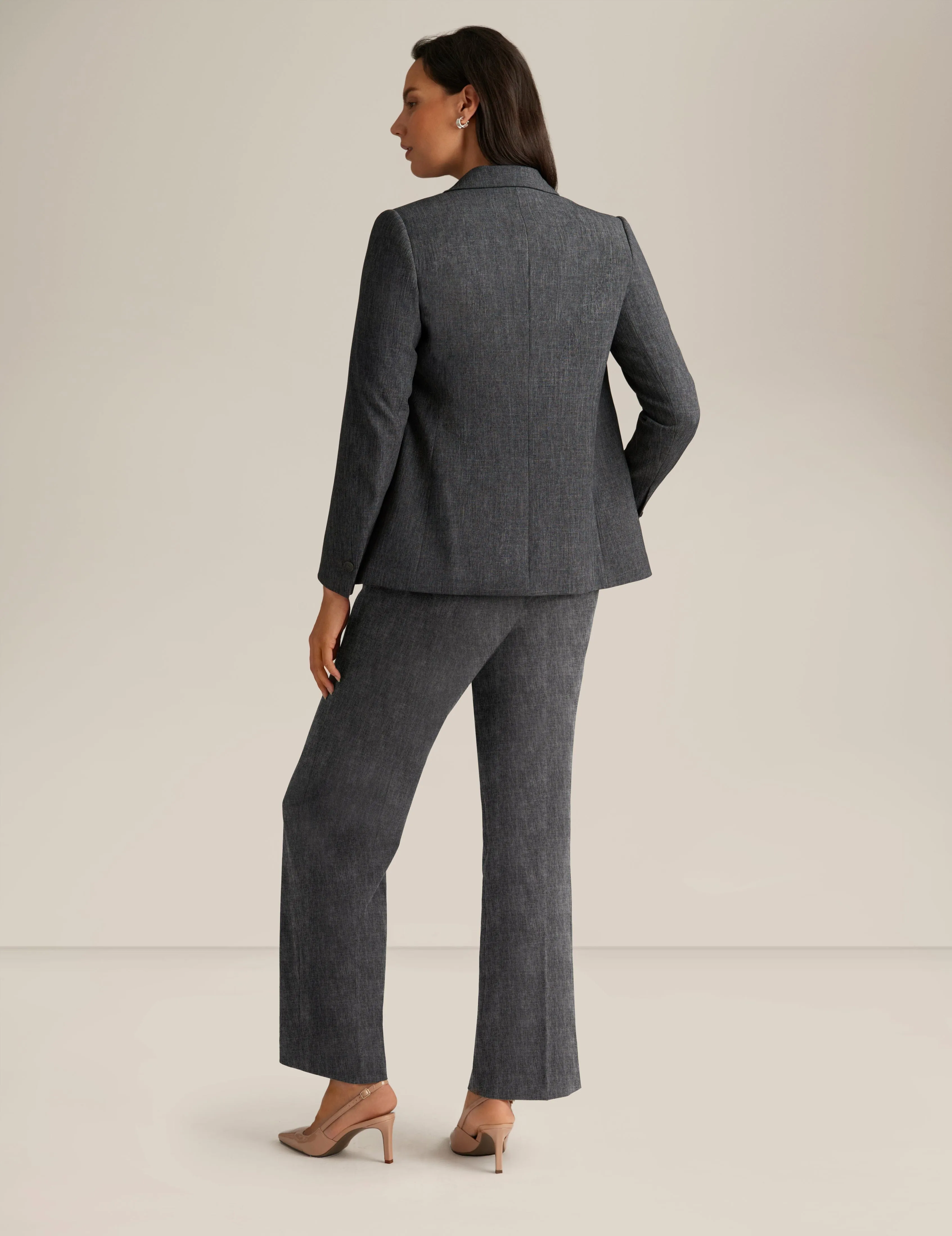 Crossdye Stretch One Button Jacket  - Sale