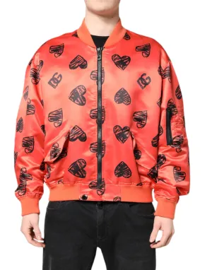 Dolce & Gabbana DG Heart Full Zip Men Bomber Men's Jacket (Pre-Owned)