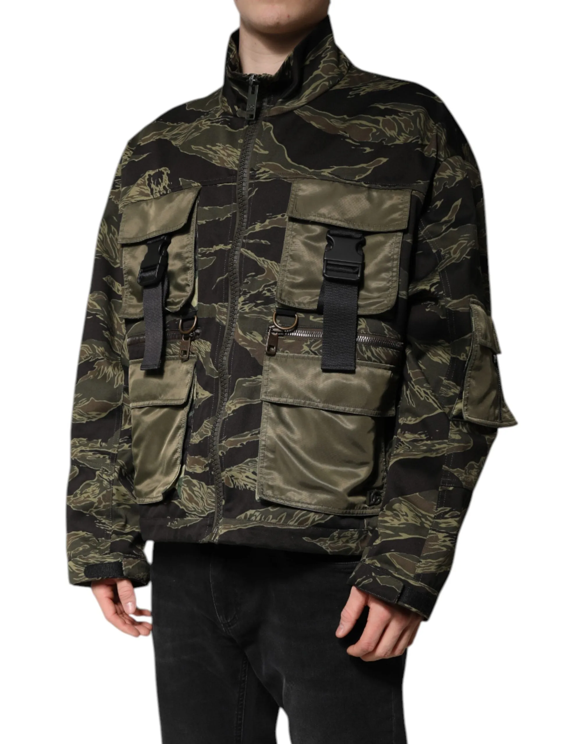 Dolce & Gabbana multi Camouflage Cotton Bomber Men's Jacket