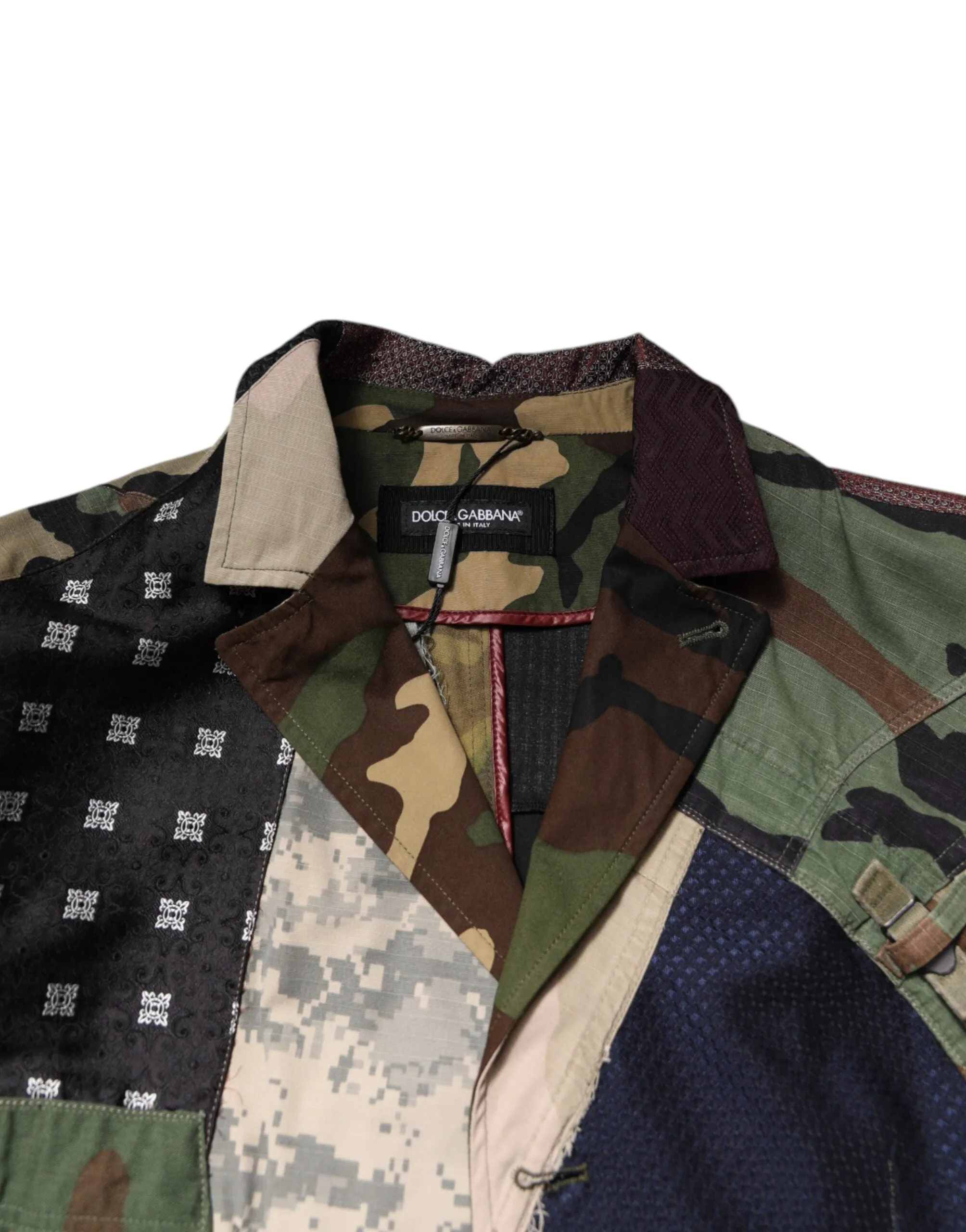 Dolce & Gabbana multi Camouflage Patchwork Coat Men's Blazer (Pre-Owned)