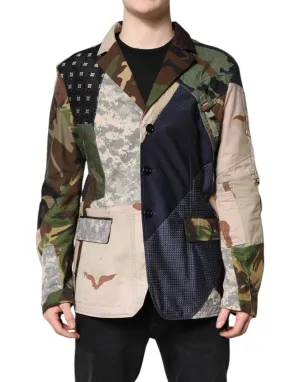 Dolce & Gabbana multi Camouflage Patchwork Coat Men's Blazer (Pre-Owned)
