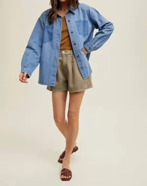 'dream Chaser' Shirt In Denim