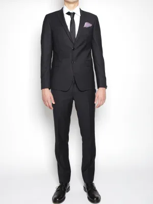 Dress in Pure Black Virgin Wool