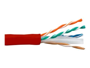 eNet Components - Bulk cable - 1000 ft - UTP - CAT 6 - riser, stranded - red C6-STRD-1K-ENC