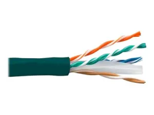 eNet Components - Bulk cable - 1000 ft - UTP - CAT 6 - stranded - green C6-STGN-1K-ENC