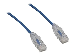 eNet Components Slim Jacket - Patch cable - RJ-45 (M) to RJ-45 (M) - 100 ft - UTP - CAT 6 - booted, molded, snagless - blue C6-BL-SCB-100-ENC