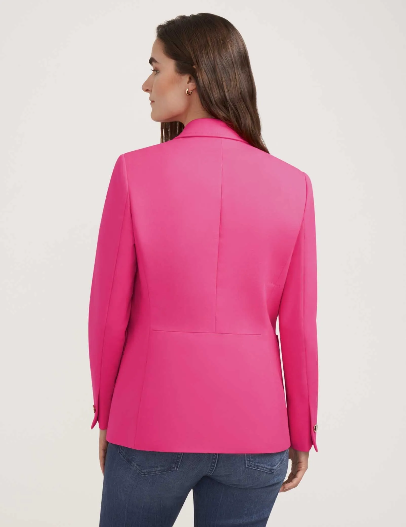 Faux Double-Breasted Patch Pocket Jacket- Sale