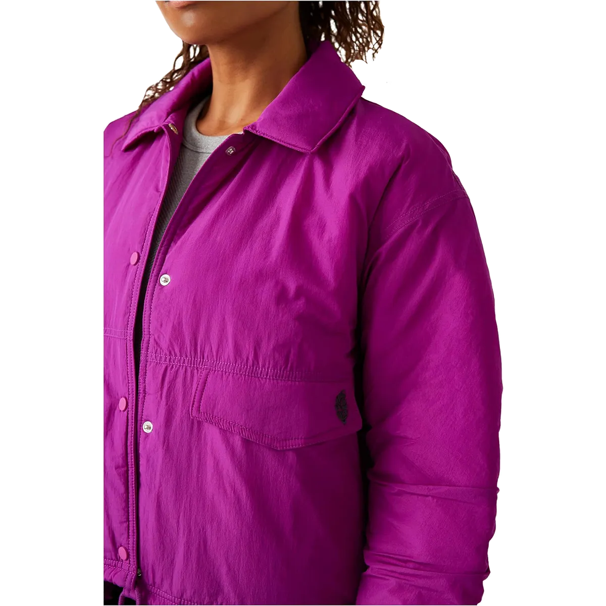 Free People Off The Bleachers Coaches Jacket