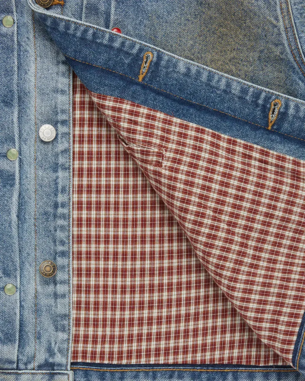 Fugazi Stone Rivet Denim Jacket Mud Washed