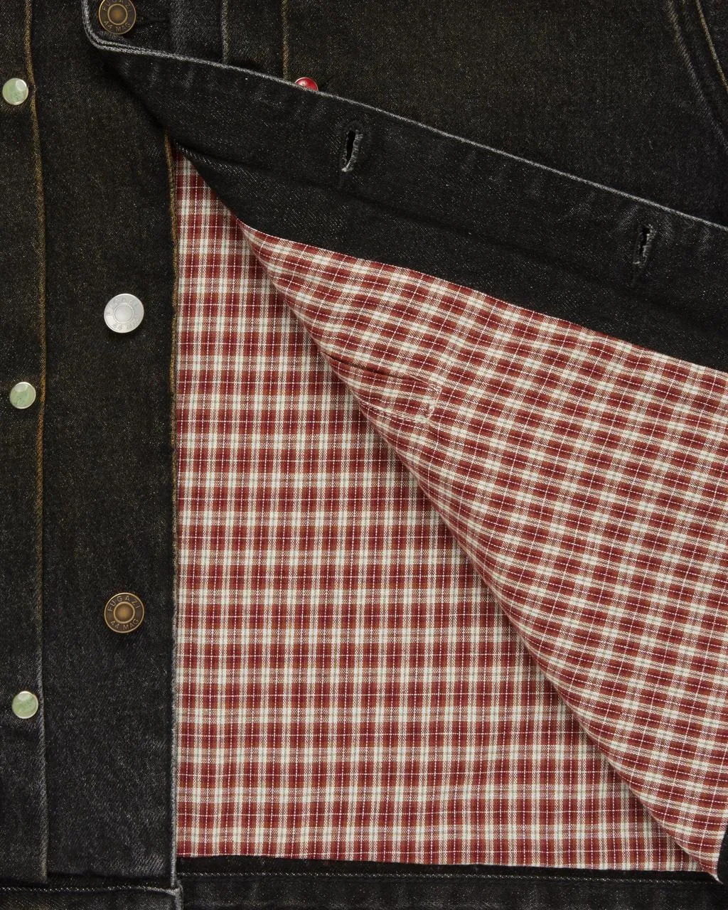 Fugazi Stone Rivet Denim Jacket Washed Black