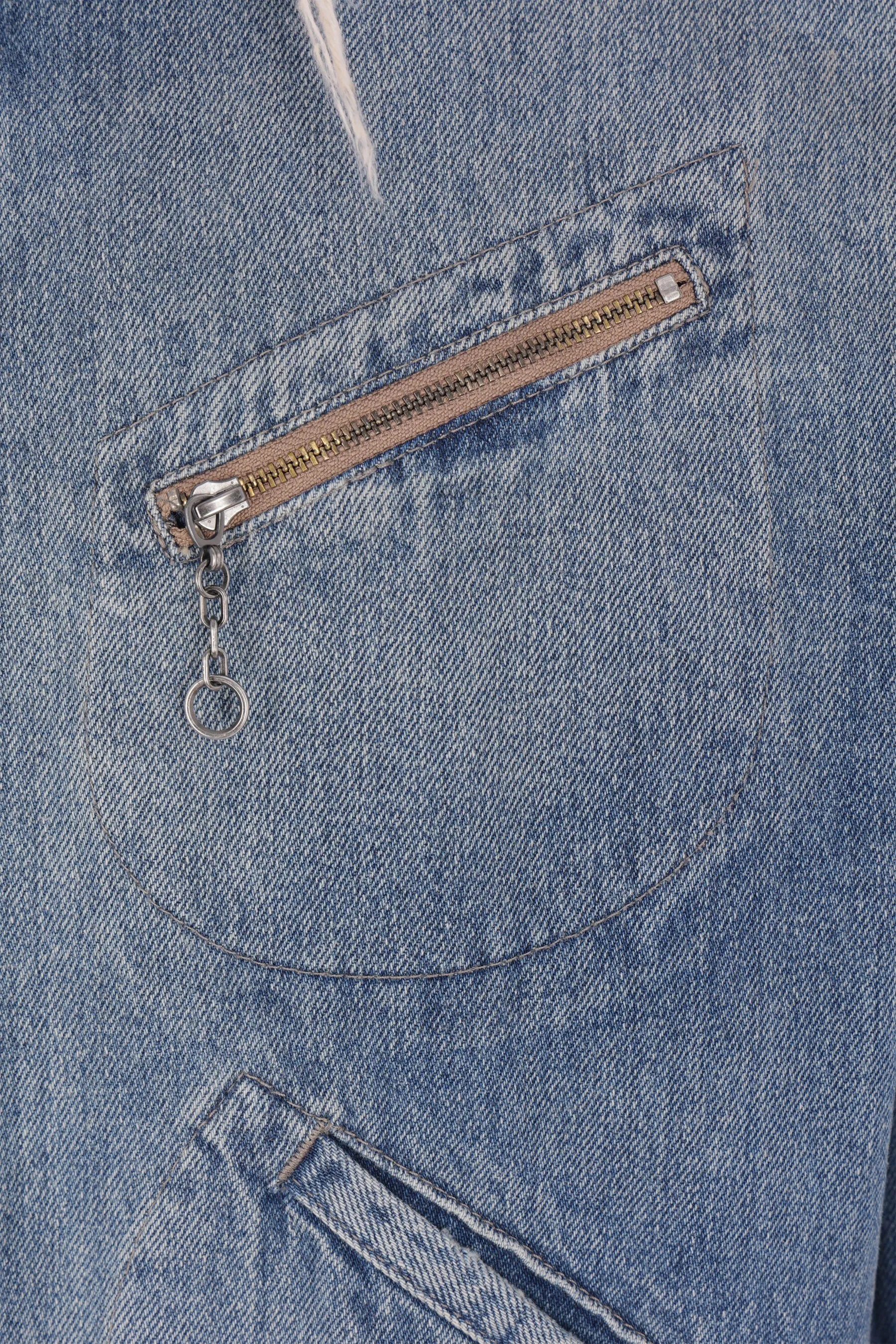 full-zip jacket in denim