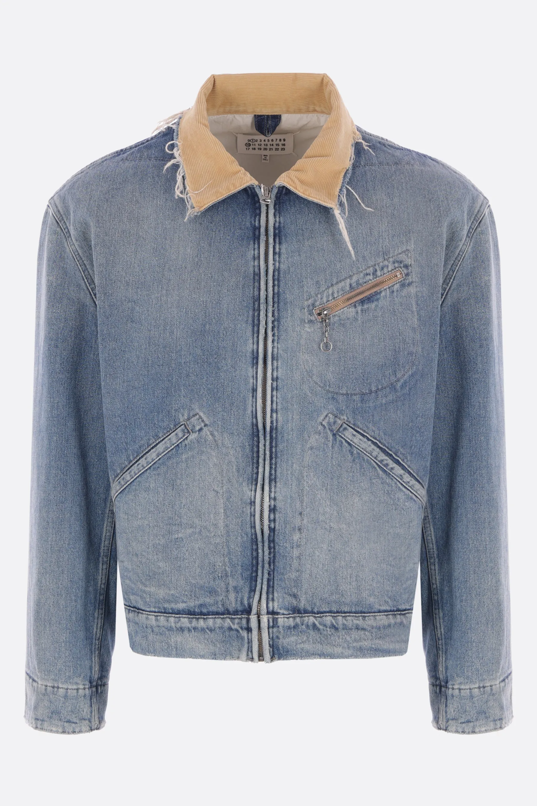 full-zip jacket in denim