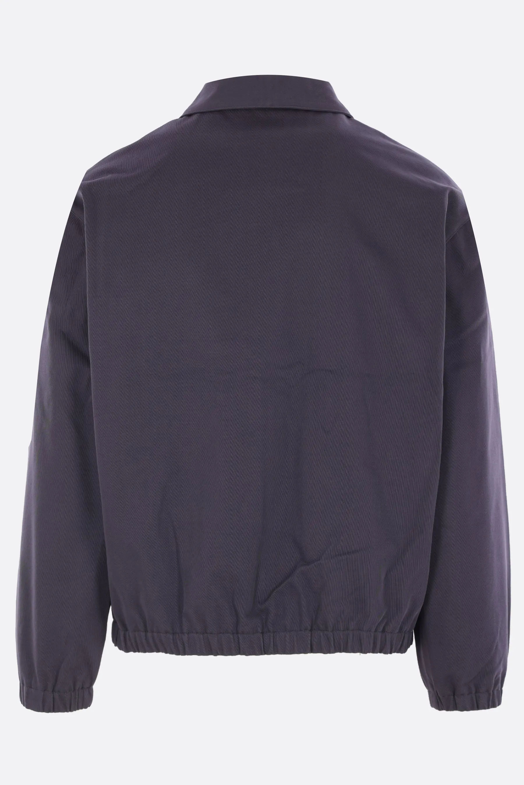 full-zip jacket in gabardine