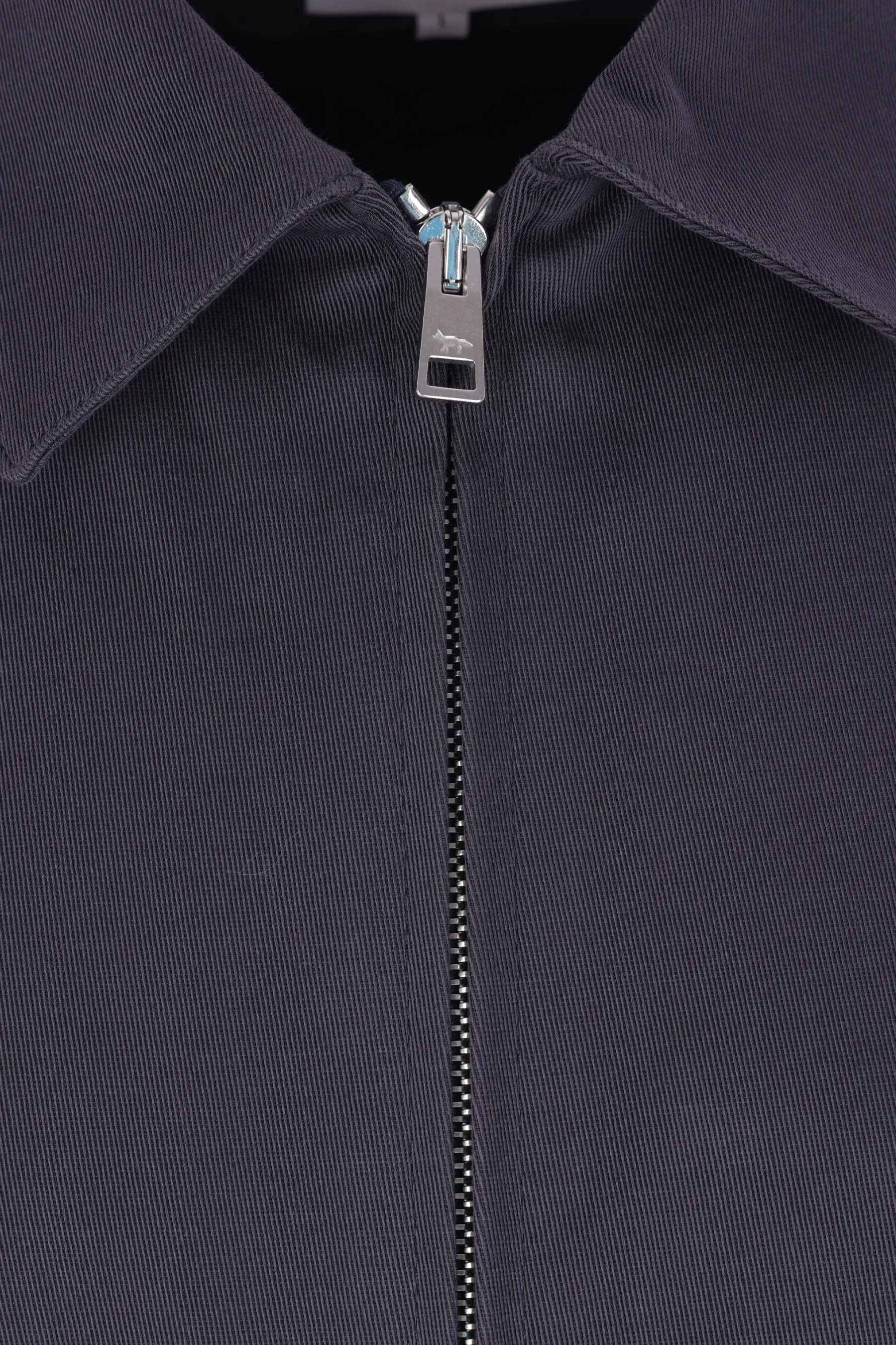 full-zip jacket in gabardine
