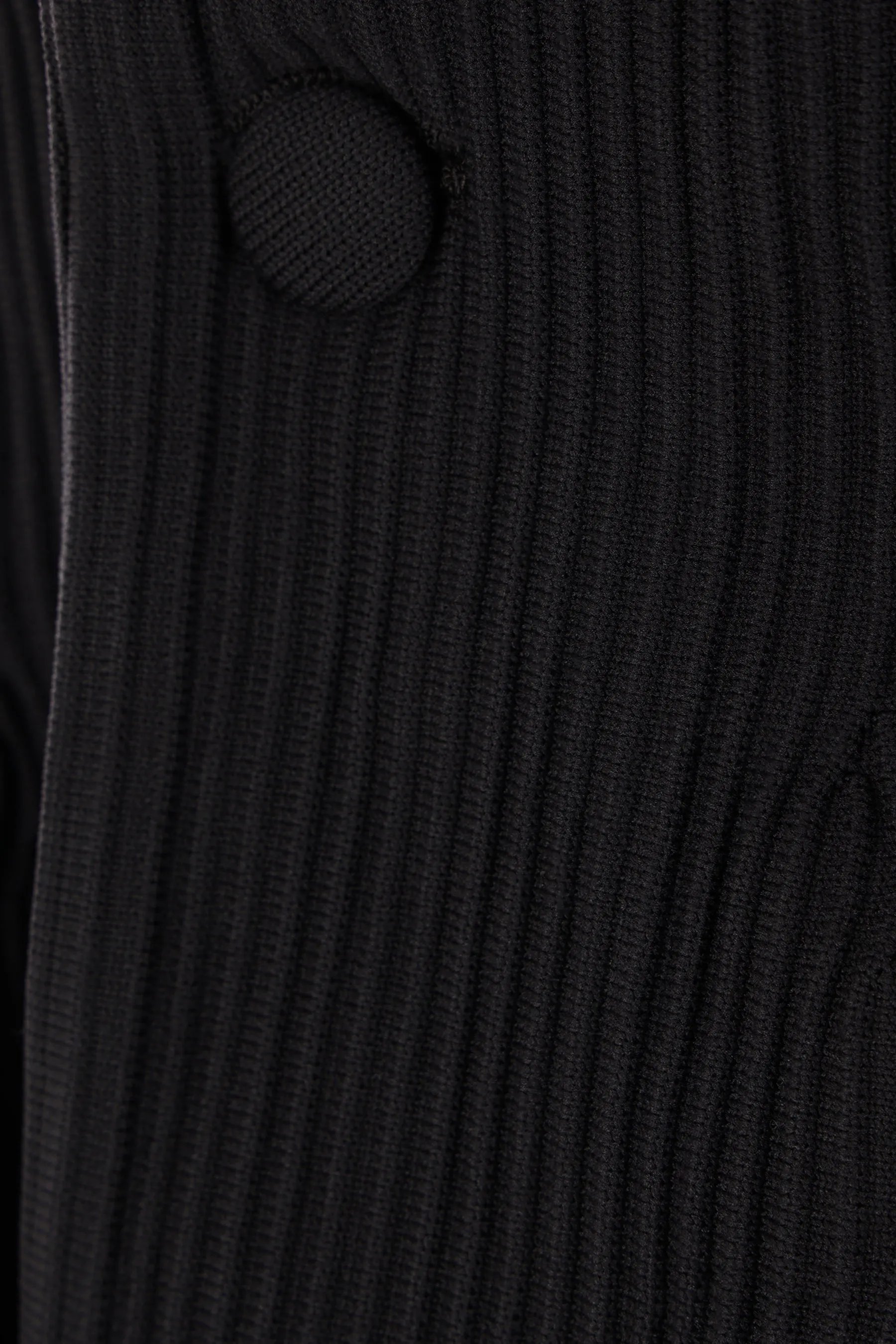 Hypha ribbed knit tailored flare jacket